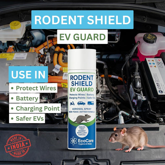 EcoCare Rodent Shield EV Guard – Advanced Rat Repellent Spray for Car Engines (Protects Wires, Cables & Rubber Parts)