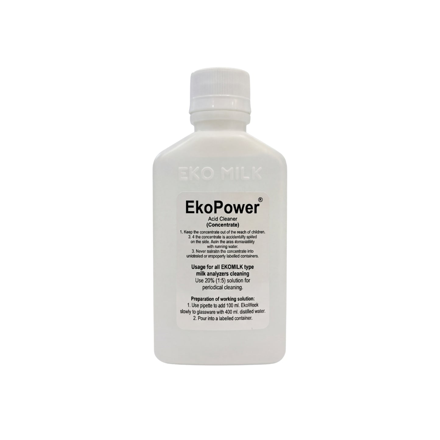 Eko Power® Monthly Milk Analyzer Cleaner 200ml | Safe for all milk analyzers |