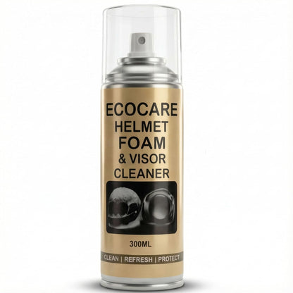 EcoCare 2-in-1 Helmet Foam & Visor Cleaner (300ml) – Antibacterial Interior Refresher & Crystal Clear Visor Shine