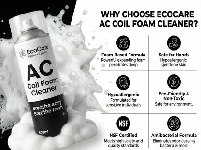 EcoCare AC Coil Foam Cleaner 600ml