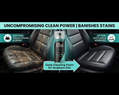 EcoCare 600ml Car Interior Foam Cleaner – High-Density Deep Cleaning Foam for Upholstery, Leather, & Dashboards