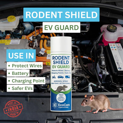 EcoCare Rodent Shield EV Guard – Advanced Rat Repellent Spray for Car Engines (Protects Wires, Cables & Rubber Parts)