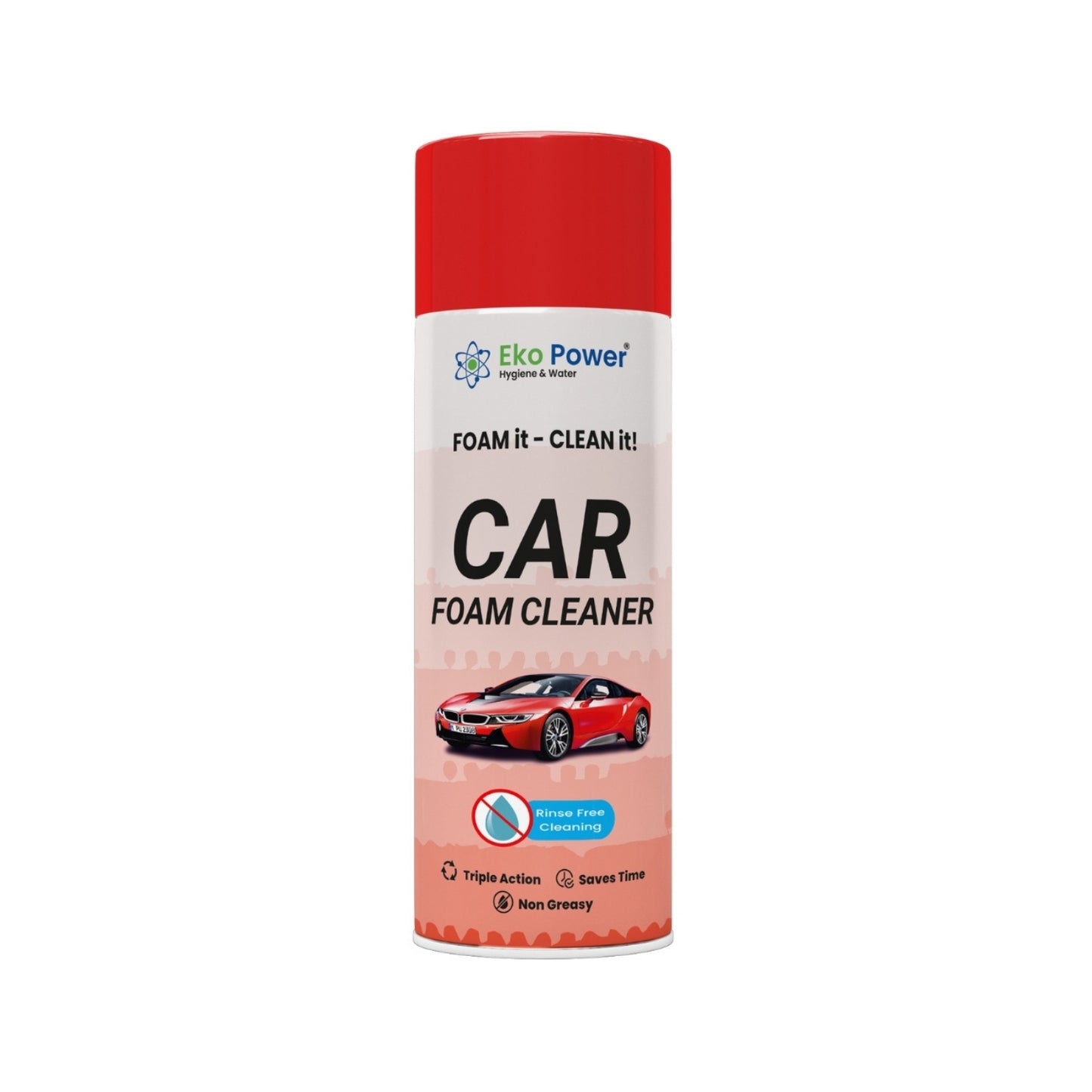 Eko Power Car Interior & Exterior Foam Cleaner - 500ml | All-Purpose Deep Clean