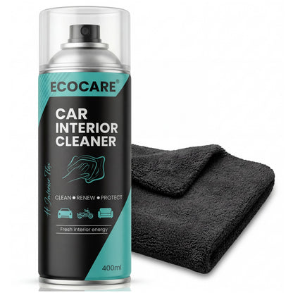 EcoCare 600ml Car Interior Foam Cleaner – High-Density Deep Cleaning Foam for Upholstery, Leather, & Dashboards