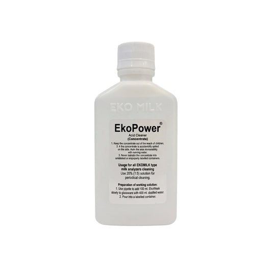 Eko Power® Monthly Milk Analyzer Cleaner 200ml | Safe for all milk analyzers |