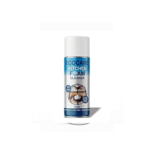 EcoCare Kitchen Foam Cleaner Spray 400ml | Multipurpose Kitchen Degreaser for Stove, Chimney, Oven, Sink & Grease Removal | Non-Toxic Biodegradable Cleaning Foam