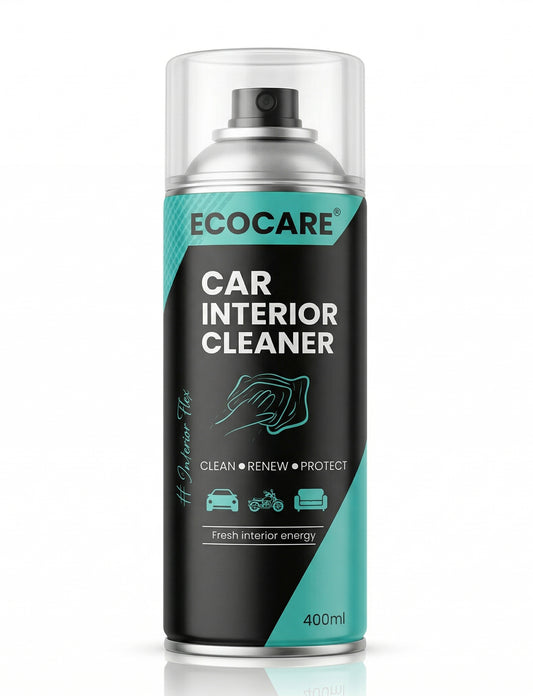 EcoCare 600ml Car Interior Foam Cleaner – High-Density Deep Cleaning Foam for Upholstery, Leather, & Dashboards