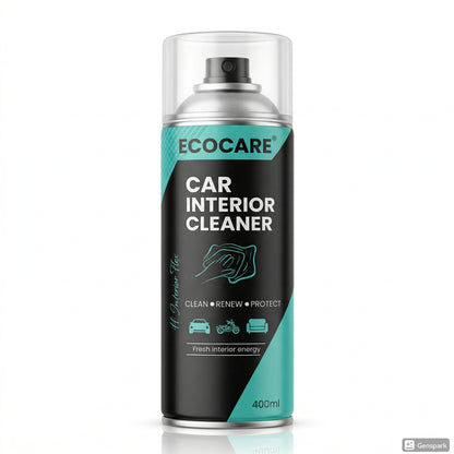 EcoCare 600ml Car Interior Foam Cleaner – High-Density Deep Cleaning Foam for Upholstery, Leather, & Dashboards
