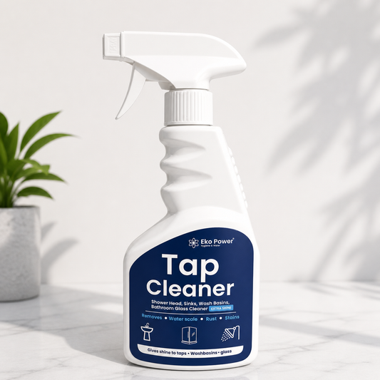 Eko Power Tap, Shower head, Bathroom glass Cleaner | Tough on stains, limescale, water marks | Ready to use |  450ml