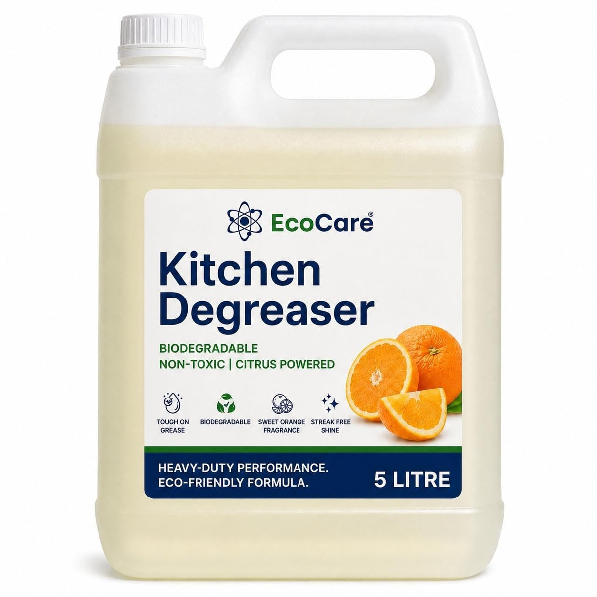 EcoCare Kitchen Degreaser 5-litre citrus liquid can