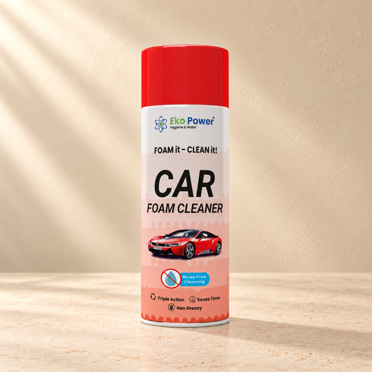 Eko Power Car Interior & Exterior Foam Cleaner - 500 ml on a warm neutral studio background