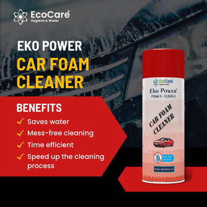 Eko Power Car Foam Cleaner | For water free cleaning | Transform your vehicle's appearance with the deep-cleaning power