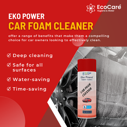 Eko Power Car Foam Cleaner | For water free cleaning | Transform your vehicle's appearance with the deep-cleaning power