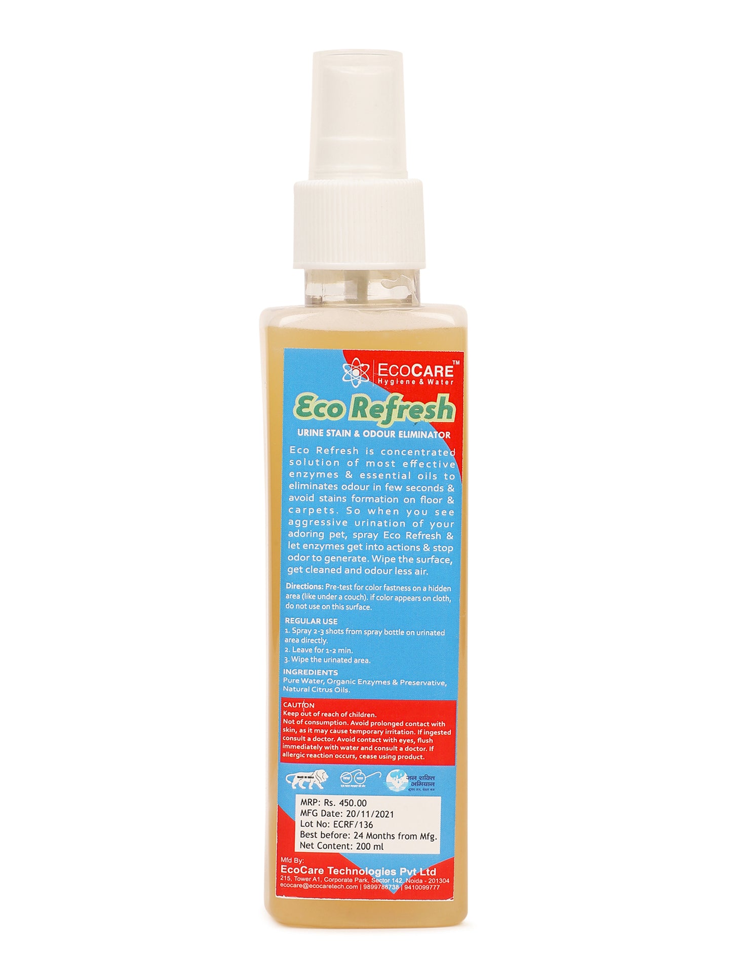 Eco-Refresh pet urine stain and odor Eliminator | 200ml