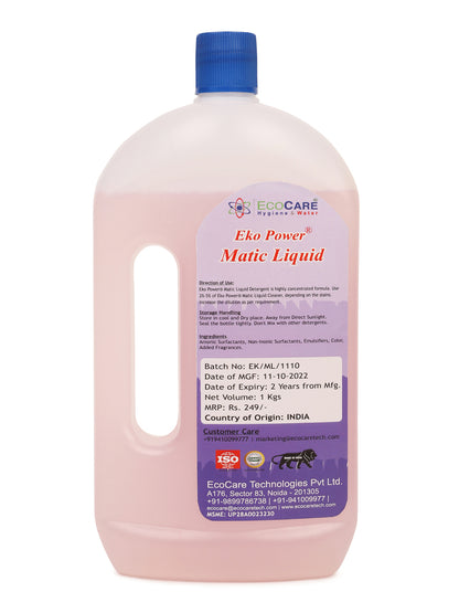 EkoPower Matic Liquid | Tough on stains | 1kgs