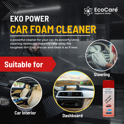 Eko Power Car Foam Cleaner | For water free cleaning | Transform your vehicle's appearance with the deep-cleaning power