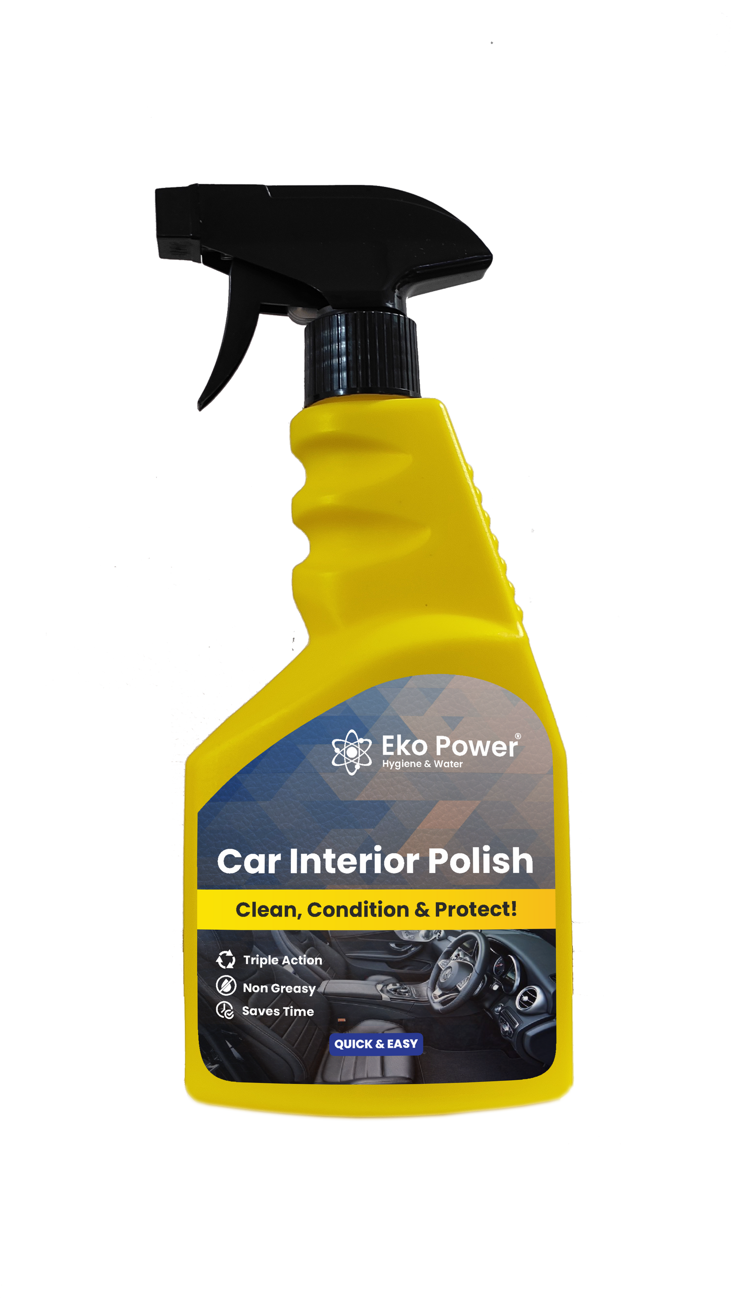 Eko Power Car Interior Polish | Bring new life to your car's interior | Ready to use | 450ml