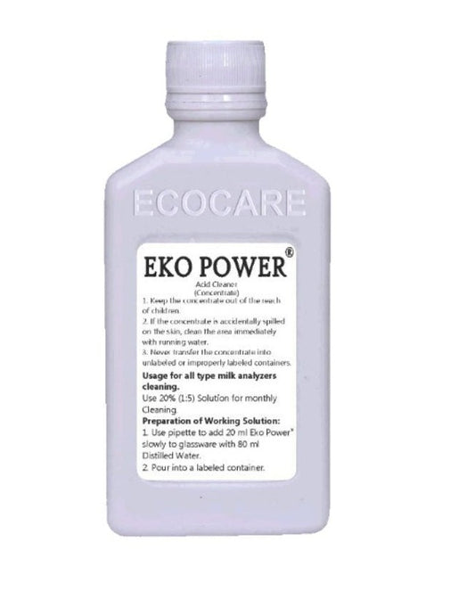 Eko Power® Monthly Milk Analyzer Cleaner 200ml | Safe for all milk analyzers |